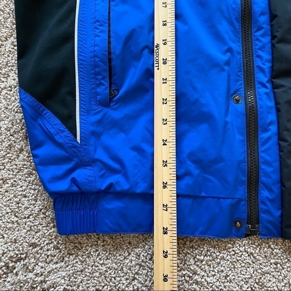 Footjoy FJ Dryjoys Lined Full Zip Golf Windbreaker Rain Jacket Mens M Blue/Black - Picture 16 of 16